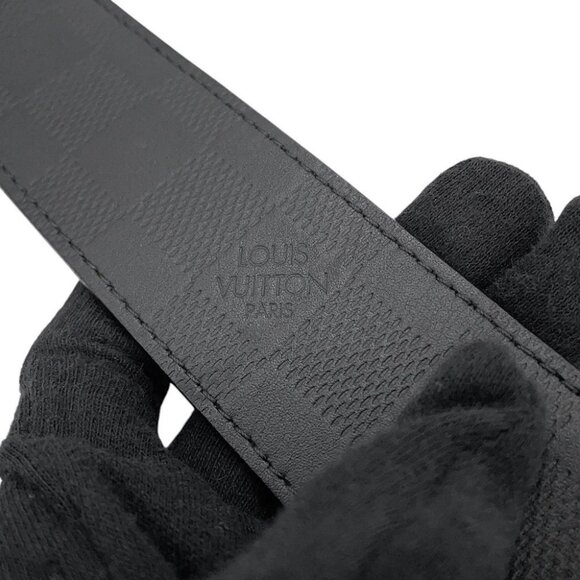 LOUIS VUITTON Belt Neo Inventour Size 90 Damier Graphite/Damier Infini Leath - Picture 13 of 15